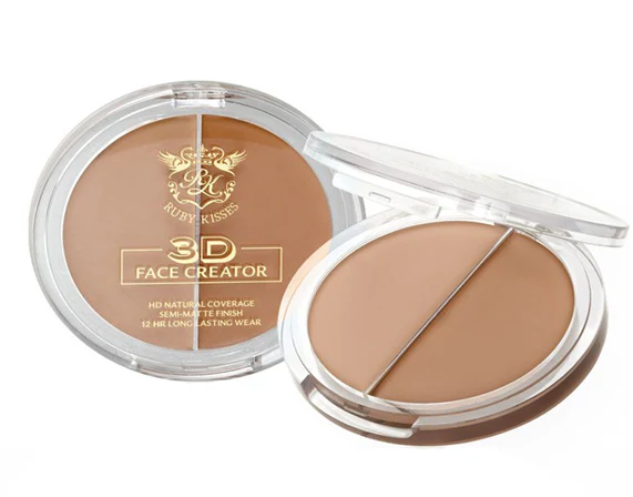 Ruby Kisses 3D Face Creator Duo Foundation & Concealer Buildable Coverage - FOUNDATION CREAM - Image 5