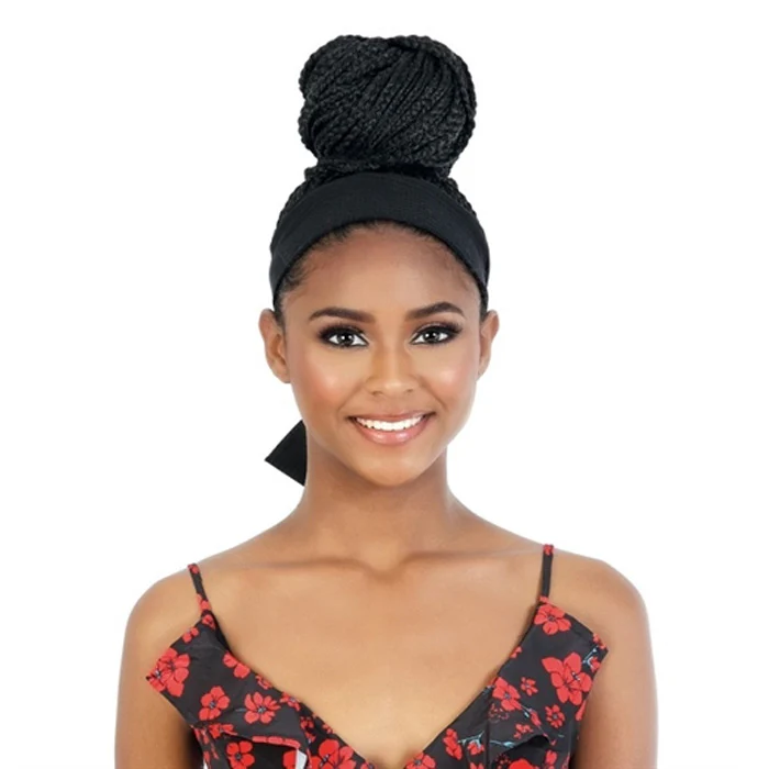 Seduction Hair Quick Wrap with Headband Wig - WRAP.BX 24/30" BOX BRAID - Image 2