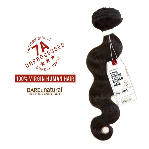 Sensationnel Bare & Natural Unprocessed 100% Virgin Human Hair 7A Weave - BODY WAVE 14-28" - Image 2