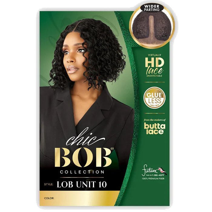 Sensationnel Chic Bob Butta Lace Glueless 5" Deep Lace Part Wig - LOB UNIT 10 - Image 4