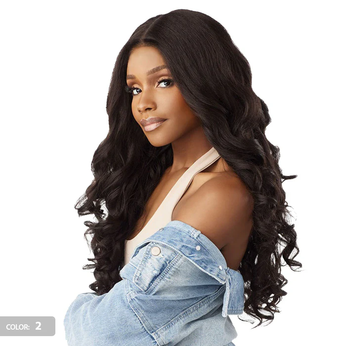 Sensationnel Curls Kinks Textured Lace Kinky Edges Glueless Y-Part HD Lace Front Wig -KINKY LOOSE SPIRAL 24" - Image 2