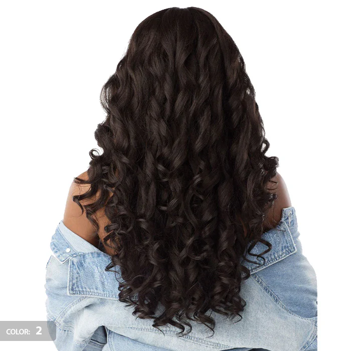 Sensationnel Curls Kinks Textured Lace Kinky Edges Glueless Y-Part HD Lace Front Wig -KINKY LOOSE SPIRAL 24" - Image 4