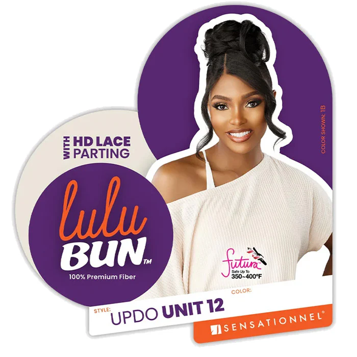 Sensationnel Lulu Bun HD Lace Parting Bang - UPDO UNIT 12 - Image 4