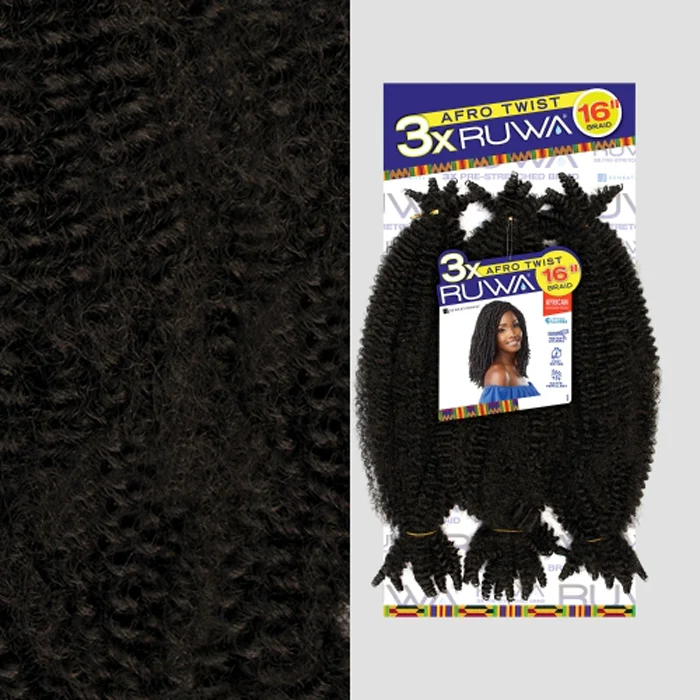 Sensationnel Ruwa Crochet Braid - 3X AFRO TWIST 16" - Image 7