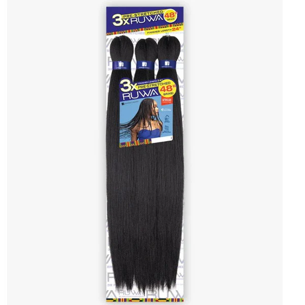 Sensationnel Ruwa Crochet Braids - 3X PRE-STRETCHED BRAID 48" - Image 13