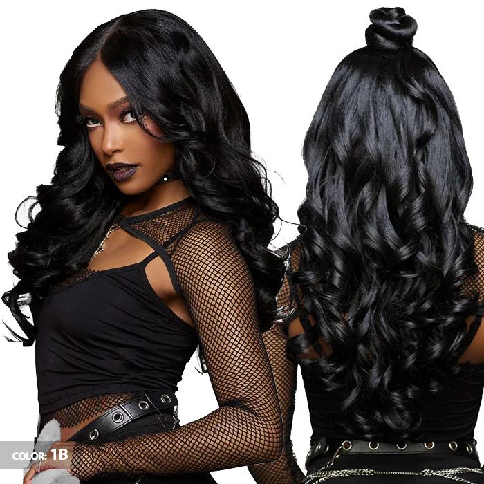Sensationnel Shear Muse Hex Doll Glueless 13x4 HD Lace Frontal Wig - ELVIRA - Image 4