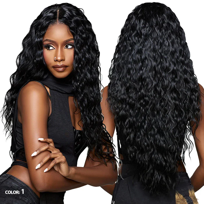 Sensationnel Shear Muse Hex Doll Glueless 13x4 HD Lace Frontal Wig - MORTICIA - Image 4