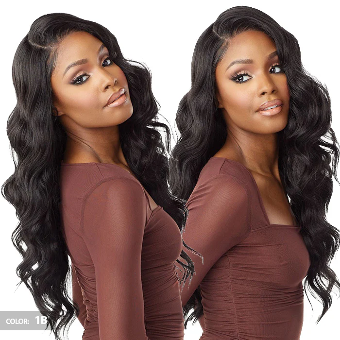 Sensationnel What Lace Human Hair Blend 13x6 HD Lace Front Wig - AZIZA 26" - Image 3