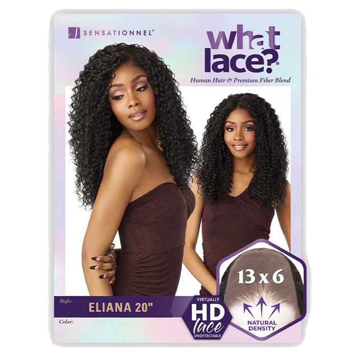 Sensationnel What Lace Human Hair Blend 13X6 HD Lace Part Wig - ELIANA 20" - Image 7