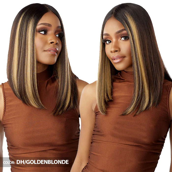 Sensationnel What Lace Human Hair Blend Glueless 13X6 HD Lace Front Wig - SHIYANA 14" - Image 2