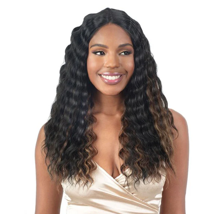Shake N Go Legacy Human Hair Blend HD Deep Parting Lace Front Wig - FLUTTER - Image 2