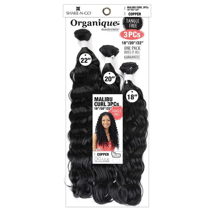 Shake-N-Go Organique MasterMix Weave - MALIBU CURL 3pcs (18"/20"/22") - Image 3