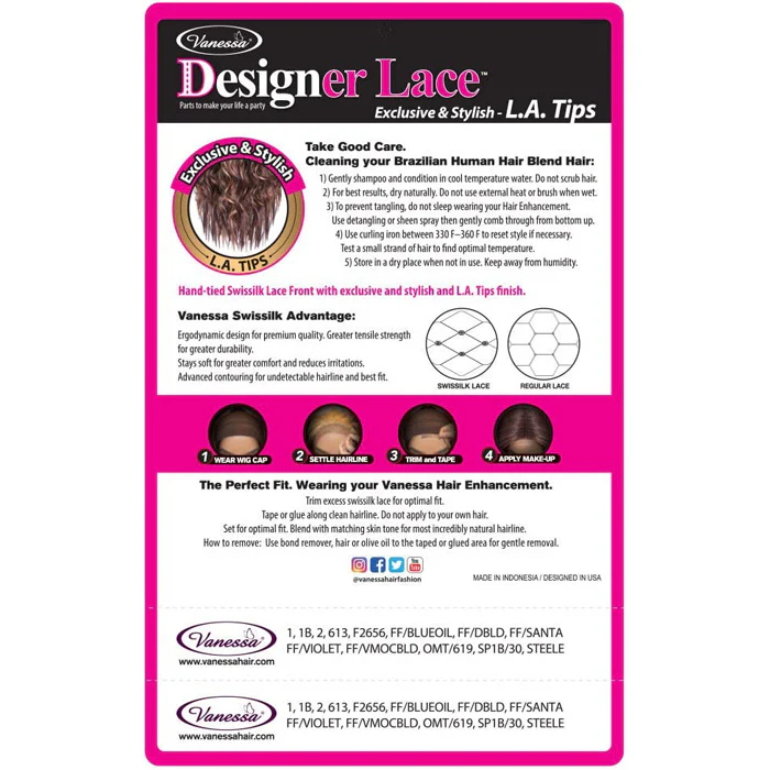 Vanessa Designer Lace Tops Middle 5" Deep Lace Part Wig - TMLA VIKAT - Image 5