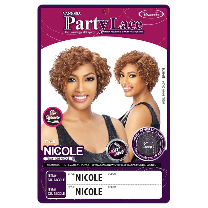 Vanessa Party Lace Deep Reverse J-Part Lace Front Wig - DRJ NICOLE - Image 4