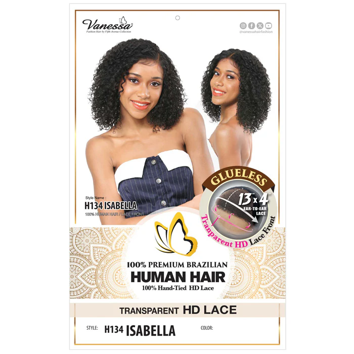 Vanessa Premium Brazilian Glueless 13x4 HD Lace Frontal Wig - H134 ISABELLA - 100% Human Hair - Image 3