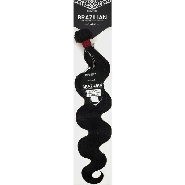 Zury Hollywood Brazilian 100% Remy Unprocessed Human Hair Weave - S-BODY 10-20"