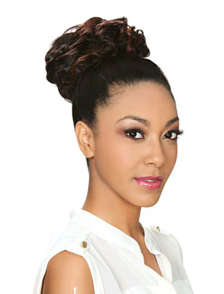 Zury Sis 100% Human Hair Lady Drawstring Ponytail/Bun - IRIS - Image 2