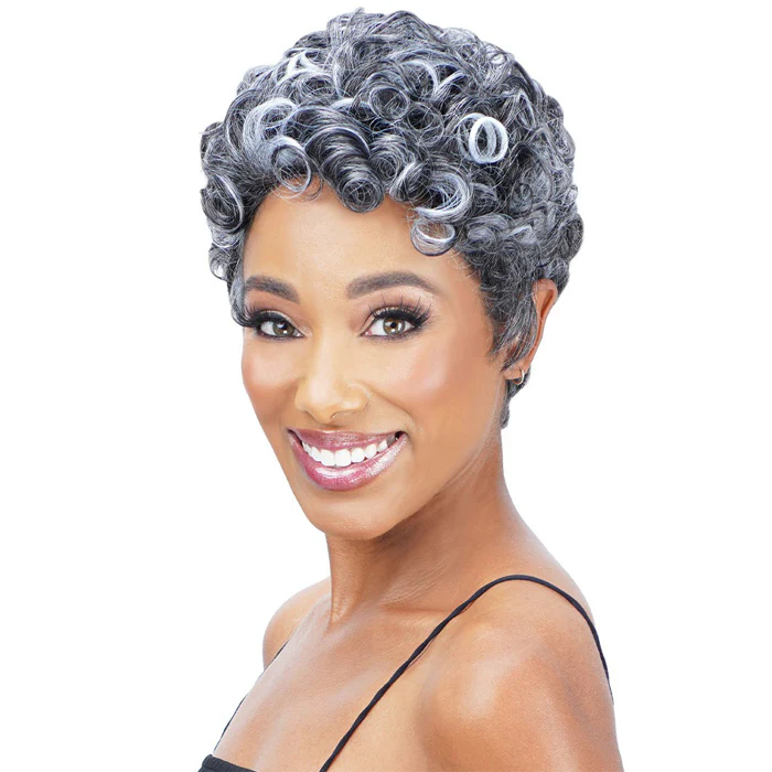 Zury Sis Ms.Wisdom Salt and Pepper Full Wig - WISDOM 204 - Image 4